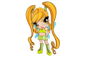 How to Draw Flora'S Pixie, Chatta from Winx