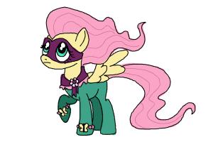 How to Draw Fluttershy, Saddle Rager from Power Ponies