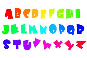 How to Draw Funny Letters With Rainbow Colours