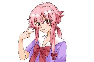 How to Draw Gasai Yuno from Mirai Nikki