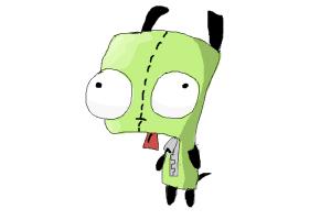 Gir Invader Zim Drawing