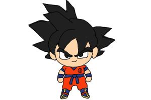 HOW TO DRAW GOKU - STEP BY STEP - DRAGON BALL 