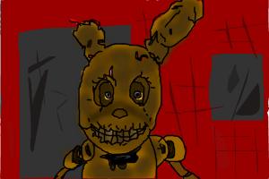 How to Draw Golden Bonnie from Five Nights At Freddy'S 3