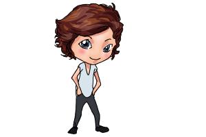 How to Draw Harry Styles Cartoon