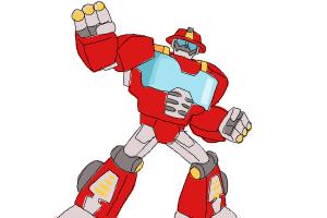 How to Draw Heatwave from Transformers Rescue Bots