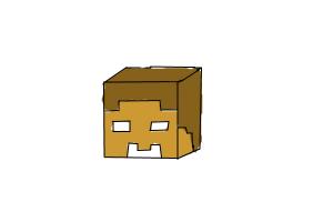 how to draw herobrine head from minecraft