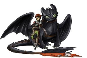 How to Draw Hiccup And Toothless from How to Train Your Dragon 2