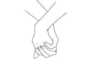 How to Draw Holding Hands ;*