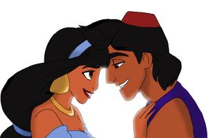 How to Draw Jasmine And Aladdin