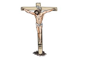 How to Draw Jesus On The Cross