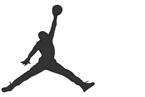 how to draw michael jordan logo