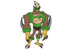 How to Draw Kickin Hawk from Ben 10 Omniverse