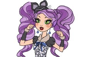 How to Draw Kitty Cheshire The Daughter Of The Cheshire Cat from Ever After High