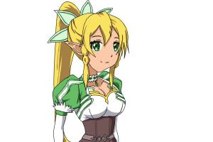 How to Draw Leafa from Sword Art Online