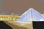 How to Draw Louvre Museum