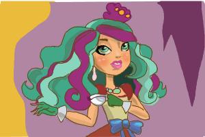 How to Draw Madeline Hatter The Daughter Of Mad Hatter  from Ever After High