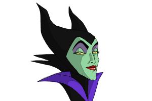 How to Draw Maleficent Easy