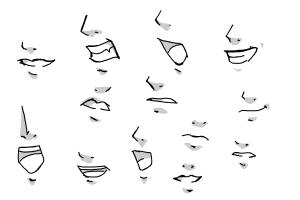 How to Draw Anime  Manga Mouths  Lips  Draw Male and Female Manga Mouths   Lips  Drawing Tutorials  Drawing  How to Draw Anime  Manga Drawing  Lessons