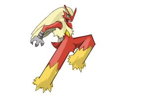 How to Draw Mega Blaziken from Pokemon