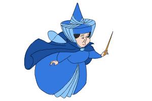 How to Draw Merryweather from Sleeping Beauty