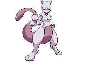 How to Draw Pokemon - Mewtwo