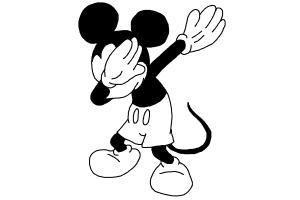 How to Draw Mickey Mouse Dabbing