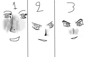 How to Draw Mnga Faces Including:Eyes,Eyebrows,Noses,Mouths