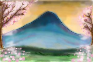 Featured image of post Mt Fuji Drawing Easy Mt fuji mountain japan original oil painting on canvas 100 hand painted 16x20