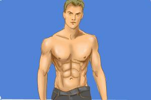 How to Draw Muscle Man - DrawingNow