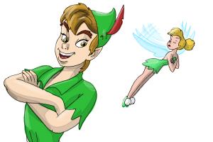 How to Draw Peter Pan And Tinkerbell