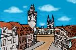How to Draw Prague Old Town