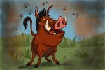 How to Draw Pumbaa from Lion King