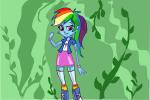 How to Draw Rainbow Dash from My Little Pony Equestria Girls