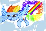 How to Draw Rainbowdash Sonic Rainboom