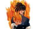 How to Draw Recca Hanabishi from Flame Of Recca