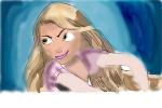 How to Draw Repunzel from Tangled