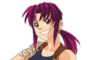 How to Draw Revy, Rebecca Lee from Black Lagoon