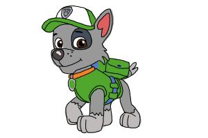 How to Draw Rocky Paw Patrol