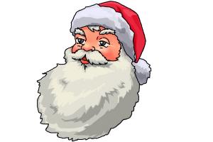 How to Draw Santa Claus Face