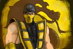 How to Draw Scorpion from Mortal Combat