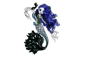 How to Draw Sirena Von Boo from Monster High Freaky Fusion