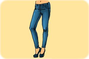 How to Draw Skinny Jeans