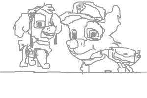 How to Draw Skye And Rocky from Paw Patrol