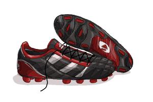 How to draw soccer cleats shop