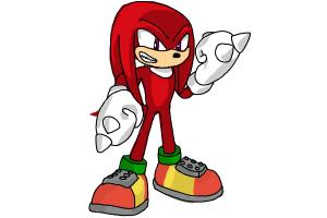 How to Draw Sonic - Knuckles the Echidna