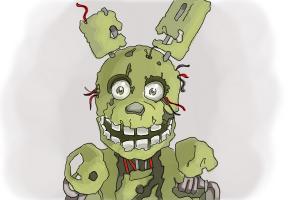 How to Draw Springtrap from Five Nights At Freddy'S 3