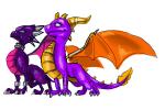 How to Draw Spyro And Cynder from Legends Of Spyro Trilogy