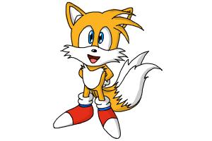 How to Draw Tails from Sonic 2