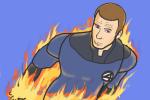 How to Draw The Human Torch from Fantastic 4