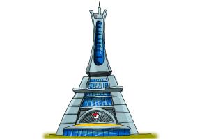 How to Draw The Prism Tower from Pokemon